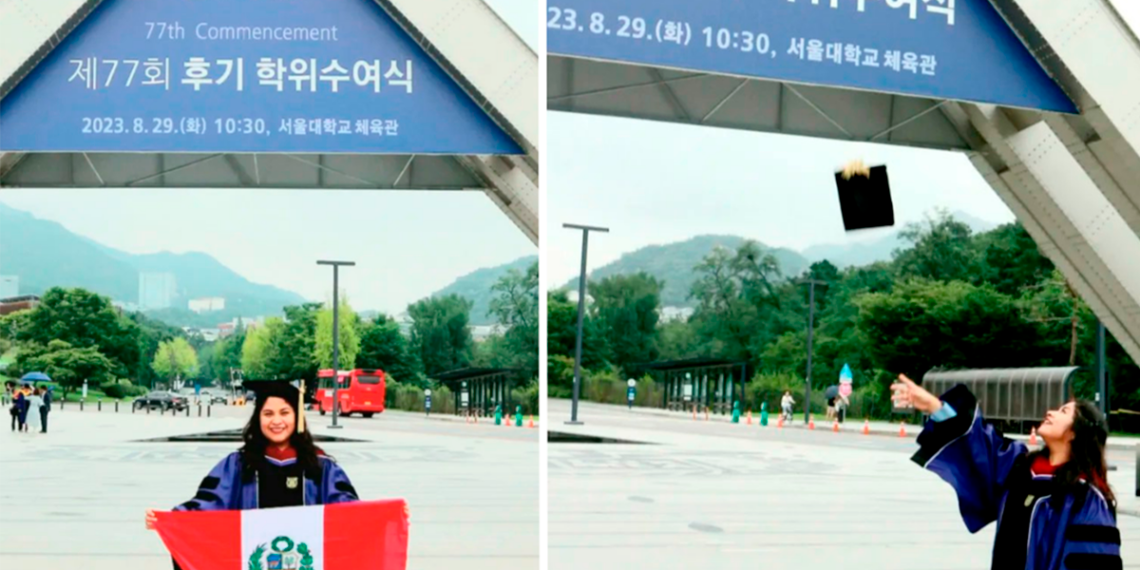 Científica peruana es la primera en obtener doctorado en prestigiosa universidad en Seúl