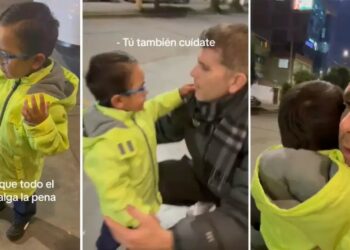 Christian Meier se emociona por la sorpresa de un pequeño fan en Huancayo