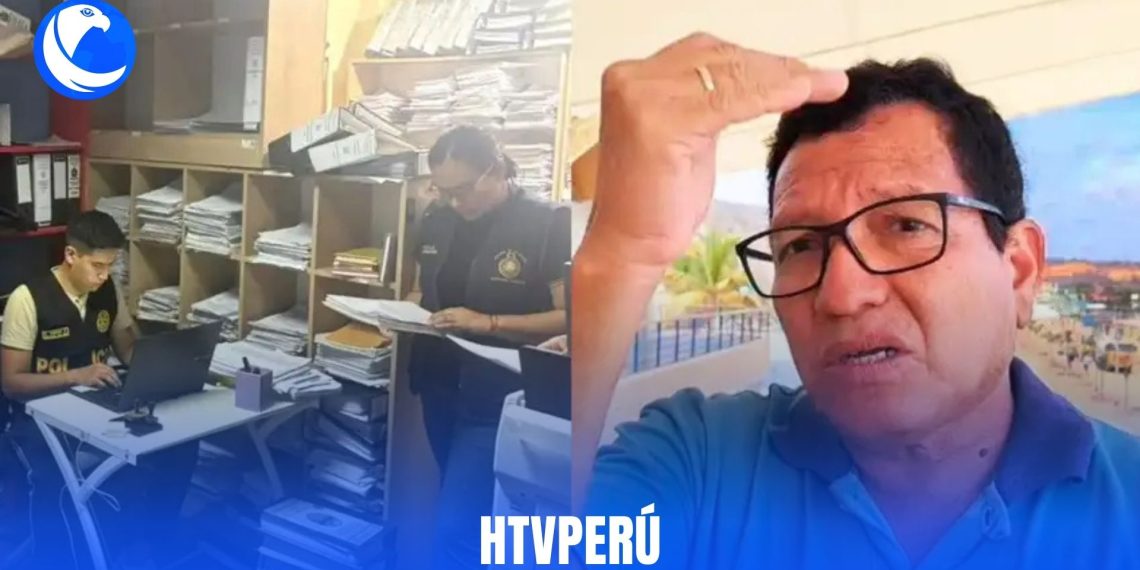 El alcalde Jaime Yacila lidera presunta red de corrupción vinculada al direccionamiento de obras.