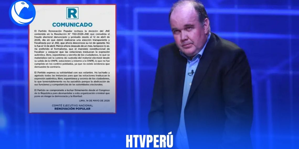 Renovación Popular acepta resultados de las elecciones