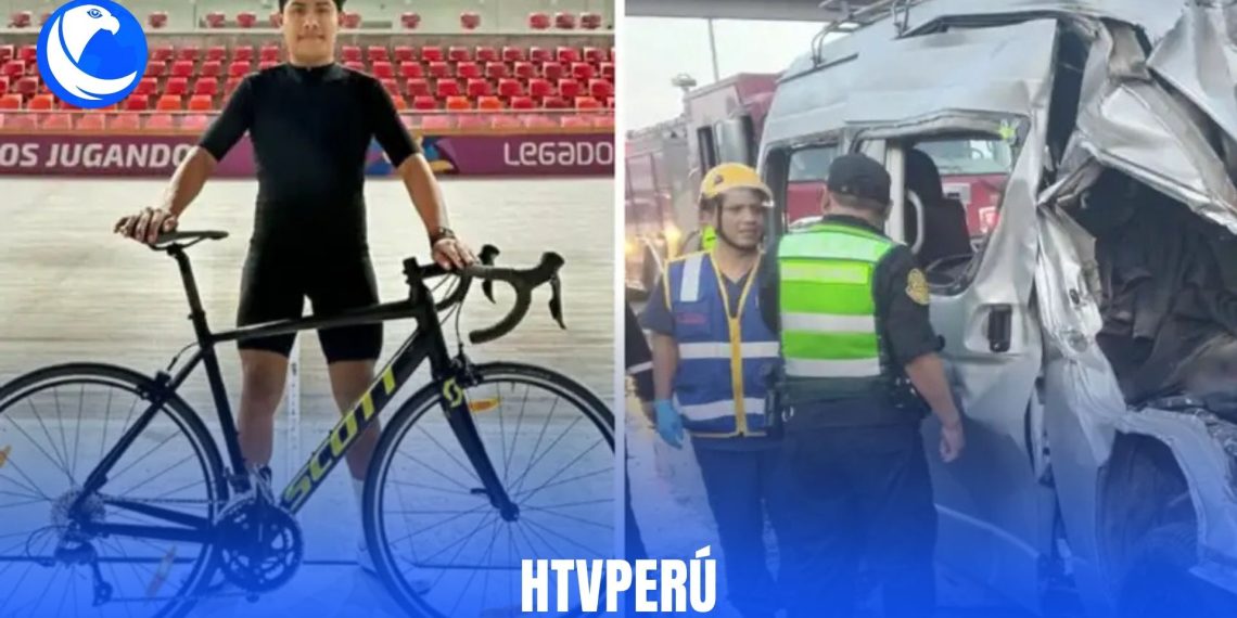 Campeón de ciclismo murió en accidente en Villa El Salvador tras choque de combi