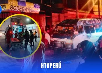 Extorsionadores incendian combi en Santa Anita y graban aterradora amenaza